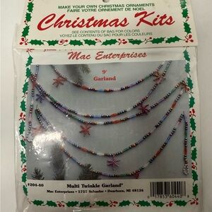 Christmas kits ...DIY 9' garland multi color beading